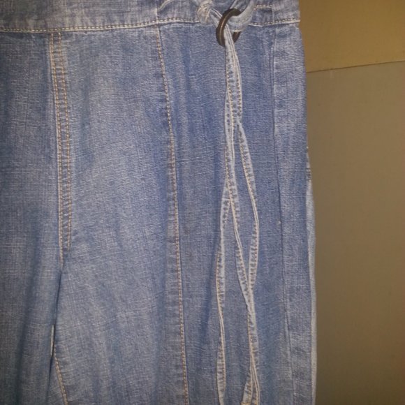 Calvin Klein Wide Leg Jeans w/ Tassel belt - Picture 3 of 8